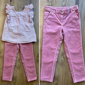 Palomino Blush Corduroy Pants Styled w/ Heart + Arrow Shirt Top Girls 6-7